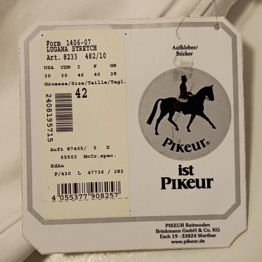 Pikeur Lugana Stretch Full Seat Breeches - Picture 5 of 10